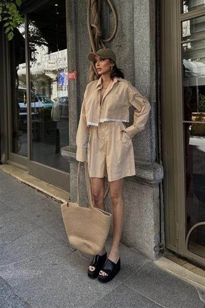 Urania Crop Şort Takım 9731-08