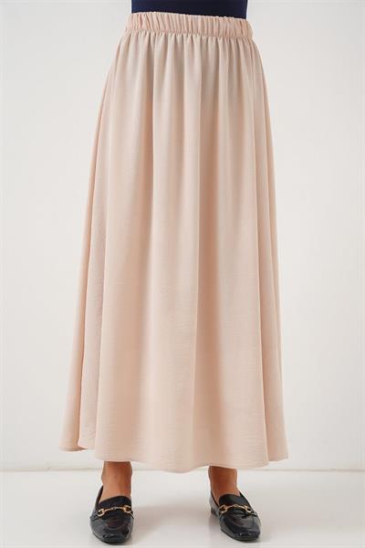 Uzun Ayrobin Etek 8050 - Bej