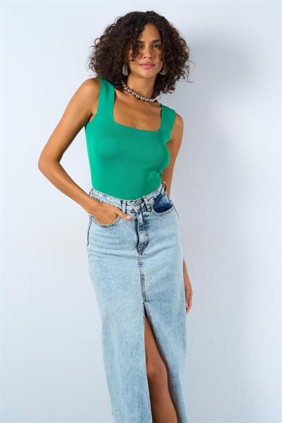 Uzun Kare Atlet - Benetton Yeşili