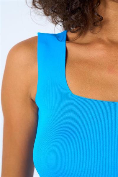 Uzun Kare Atlet - Elektrik Mavisi