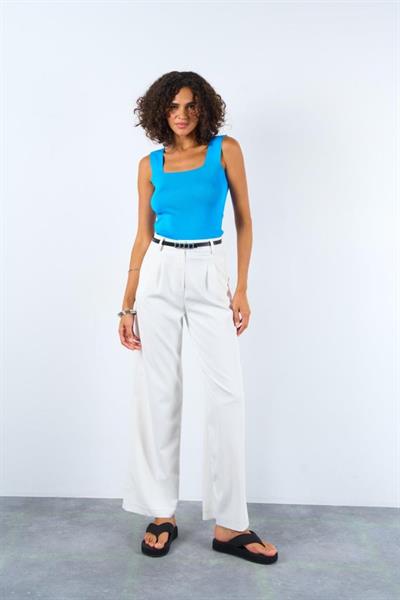 Uzun Kare Atlet - Elektrik Mavisi