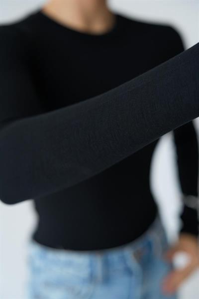 Uzun Kol Body - Siyah