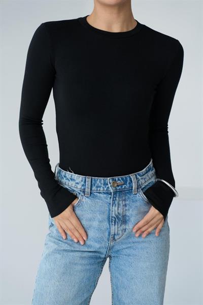 Uzun Kol Body - Siyah