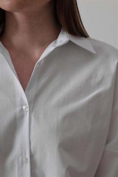 Uzun Kol Gömlek - Beyaz