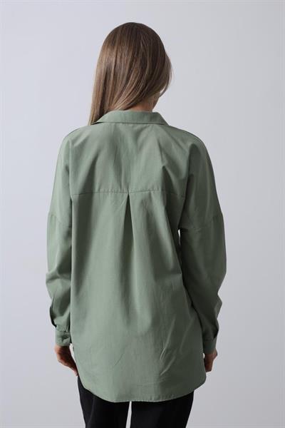 Uzun Kol Gömlek - Haki