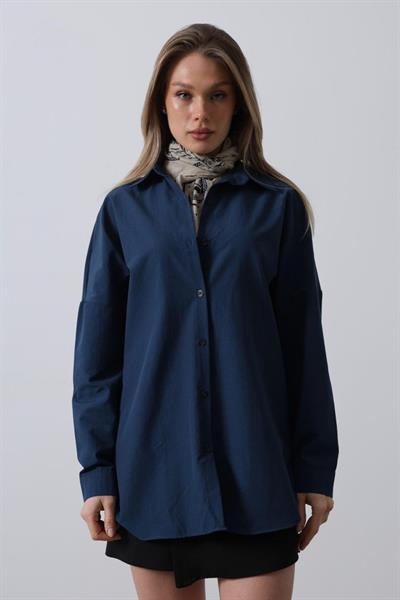 Uzun Kol Gömlek - Lacivert