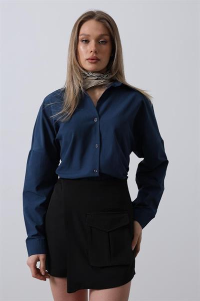Uzun Kol Gömlek - Lacivert