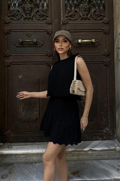 Valeria Kroşe Volanlı Takım 9835