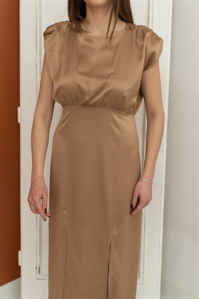 Vizon Eteği Yırtmaçlı Helen Elbise