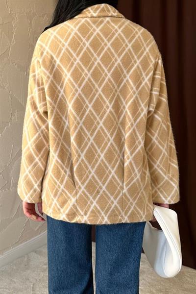 Vizon Polar Baklava Ekose Ceket