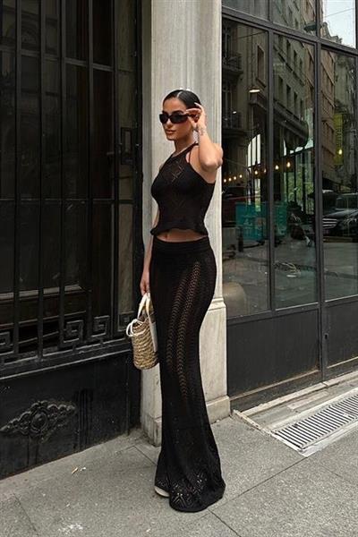 Wendy Kroşe Crop Takım 9841