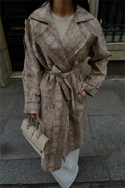YILAN DESEN TRENCH - Bej