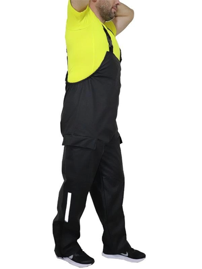 Yağmurluk Takım (Bahçıvan Tipi Askılı Pantolon Ve Mont) - Siyah