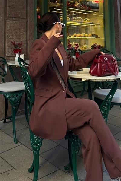 Yaka Ve Paçaları Püsküllü Takım Elbise 10043