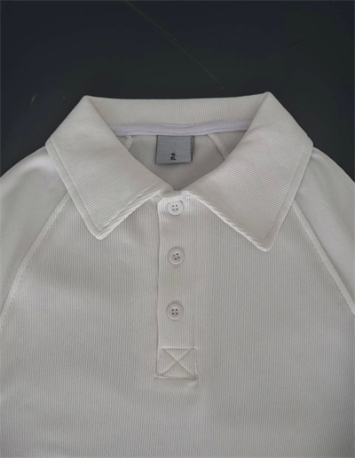 Yakalı Patlı Kısa Kol T-shirt - Beyaz