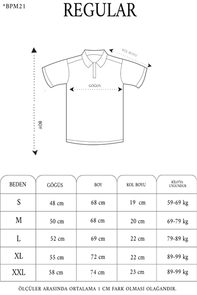 Yakası Düğmeli Yakalı Pike Baskılı T-Shirt - Beyaz