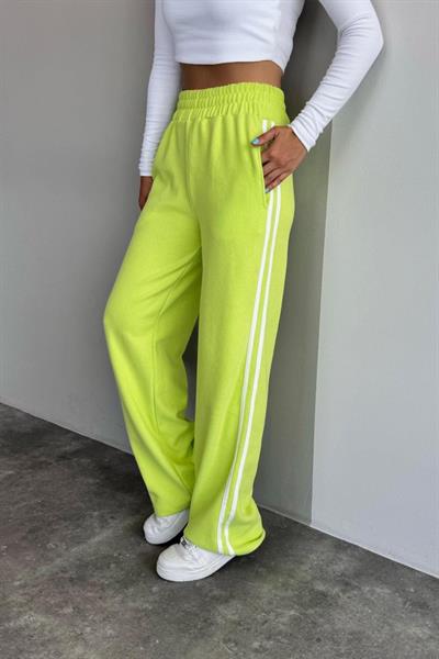 Yandan Şeritli Eşofman - Yeşil