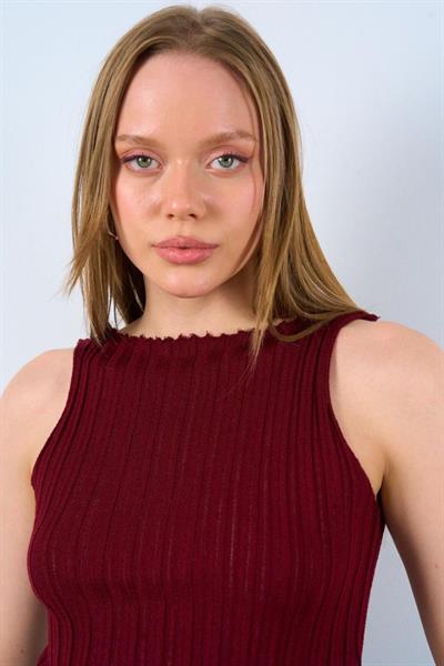 Yandan Verevli Atlet - Bordo