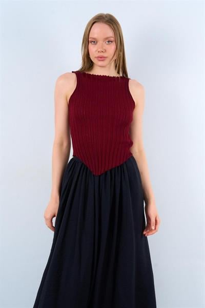 Yandan Verevli Atlet - Bordo