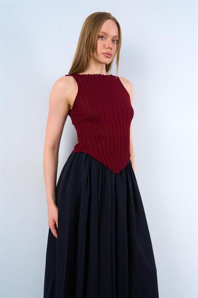 Yandan Verevli Atlet - Bordo