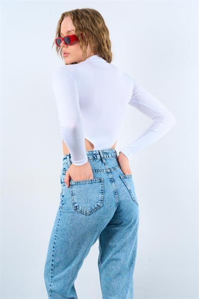 Yarım Balıkçı Zıbın - Beyaz