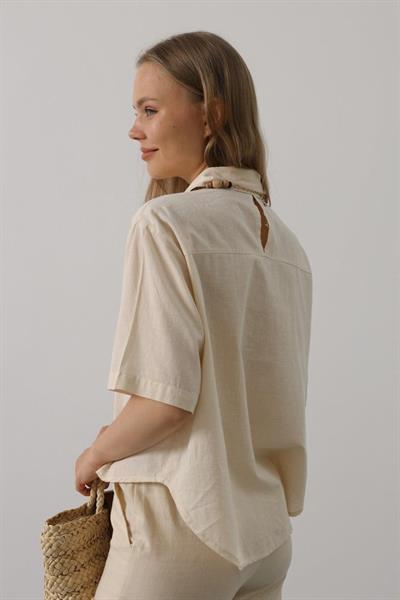 Yarım Kol Gömlek - Taş