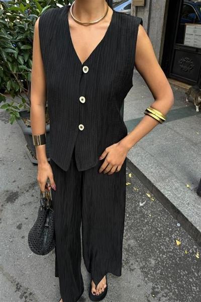 Yelek Pantolon Kırınkıl Kumaş Takım 10032