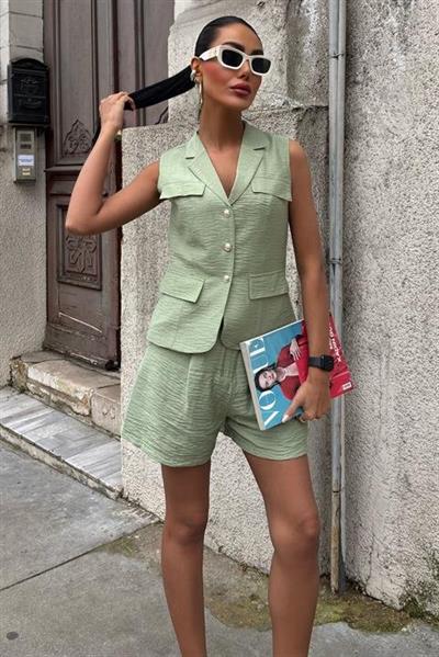 Yelek Şort Viscon Takım 10156-17