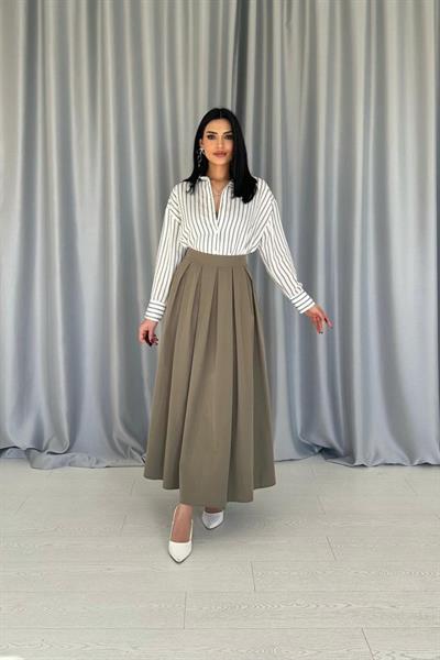 Yeşil Çizgili Gömlek