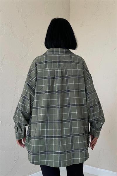 Yeşil Ekose Desenli Gömlek