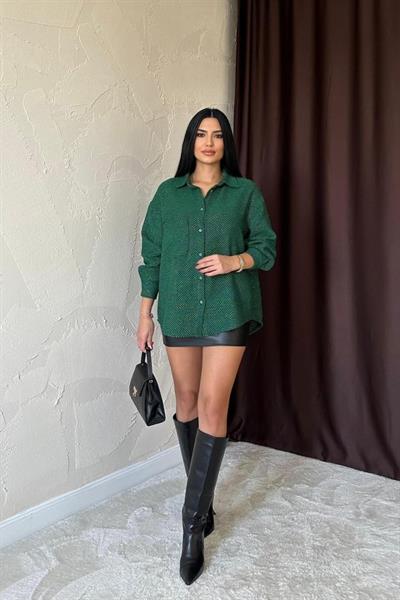 Yeşil Işıltılı Gömlek