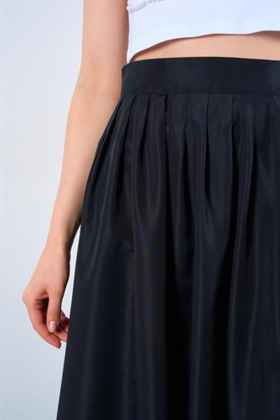 Yırtmaçlı Etek - Siyah