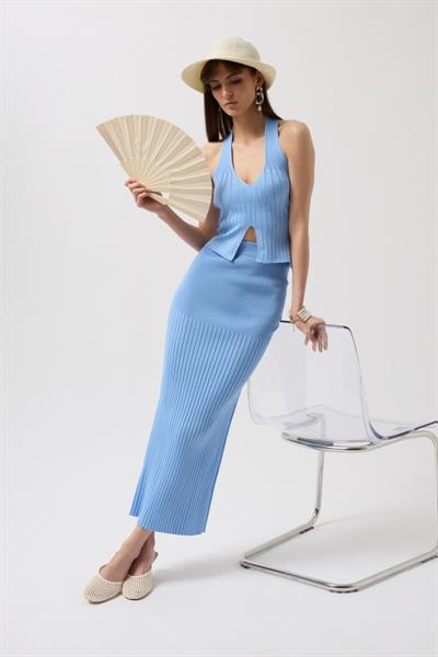 Yüksek Bel Dokulu Etek