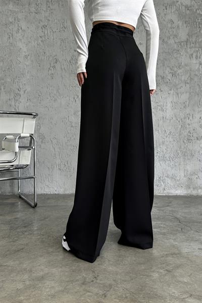 Yüksek Bel Kordon Detayli Pantolon