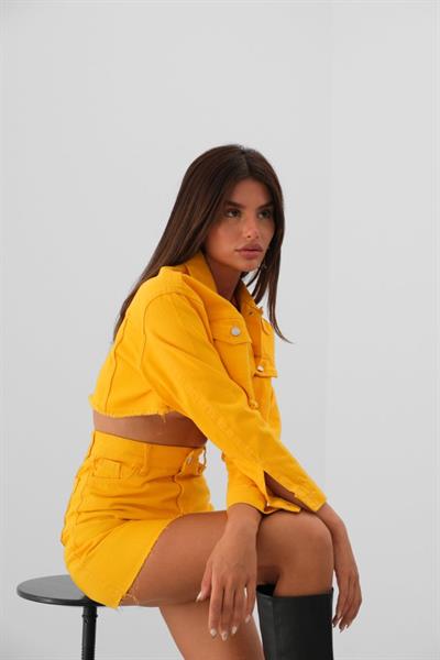 Yüksek Bel Kot Etek