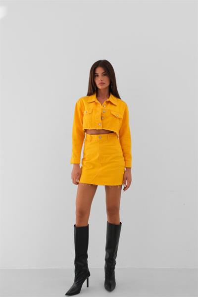 Yüksek Bel Kot Etek