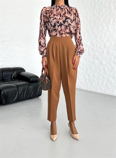 Yüksek Bel Mom Kesi̇m Double Pantolon