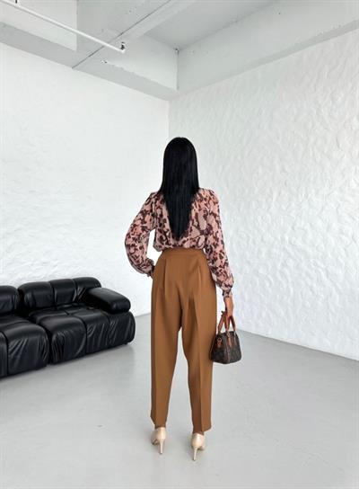 Yüksek Bel Mom Kesi̇m Double Pantolon