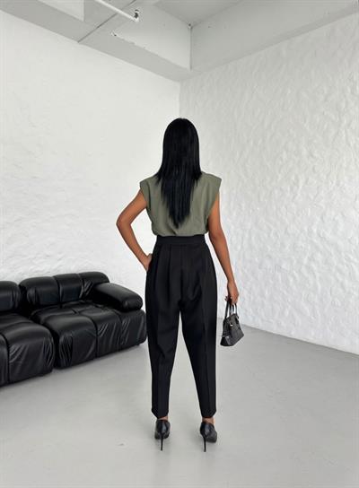 Yüksek Bel Mom Kesi̇m Double Pantolon