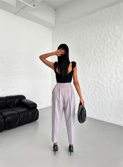 Yüksek Bel Mom Kesi̇m Double Pantolon