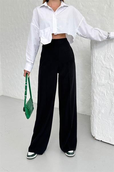 Yüksek Bel Pensli̇ Palazzo Pantolon