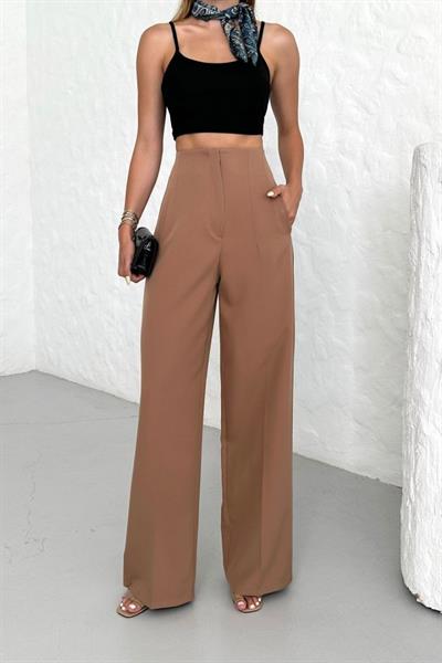 Yüksek Bel Pensli̇ Palazzo Pantolon