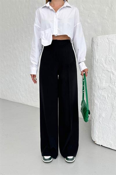 Yüksek Bel Pensli̇ Palazzo Pantolon