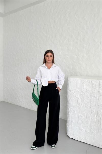 Yüksek Bel Pensli̇ Palazzo Pantolon