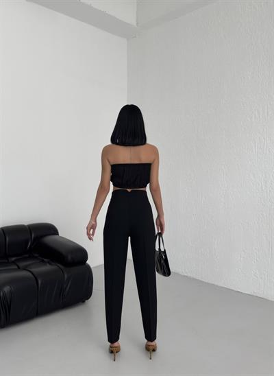 Yüksek Bel Pensli̇ Pantolon