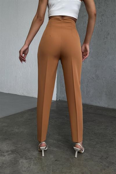 Yüksek Bel Pensli̇ Pantolon