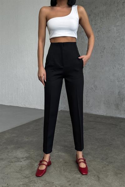 Yüksek Bel Pensli̇ Pantolon
