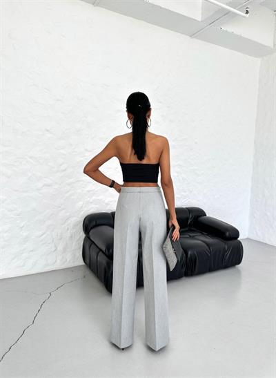 Yüksek Bel Straight Fit Palazzo Pantolon