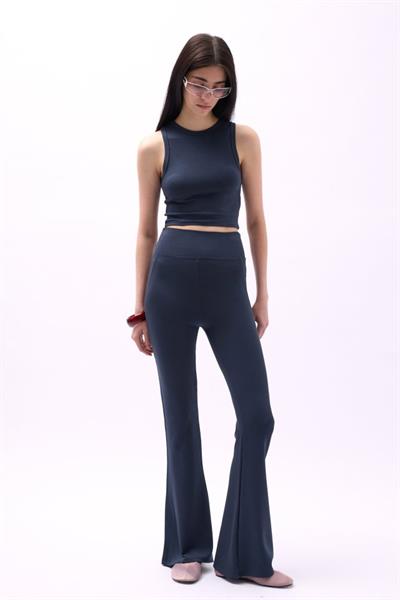 Yüzücü Yaka Crop Bluz