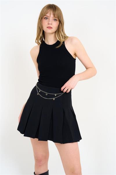 Zincirli Etek - Siyah